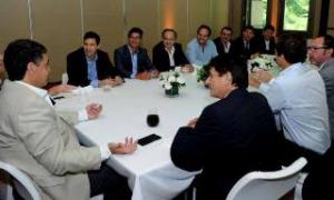 Reuni�n con el presidente del Grupo Banco Provincia Jorge Macri 